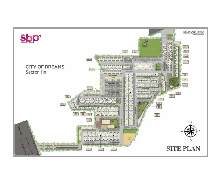 sbp city of dreams site plan