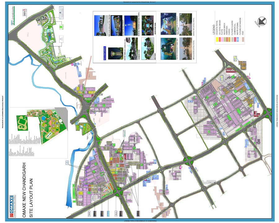 Celestia Grand Omaxe site plan